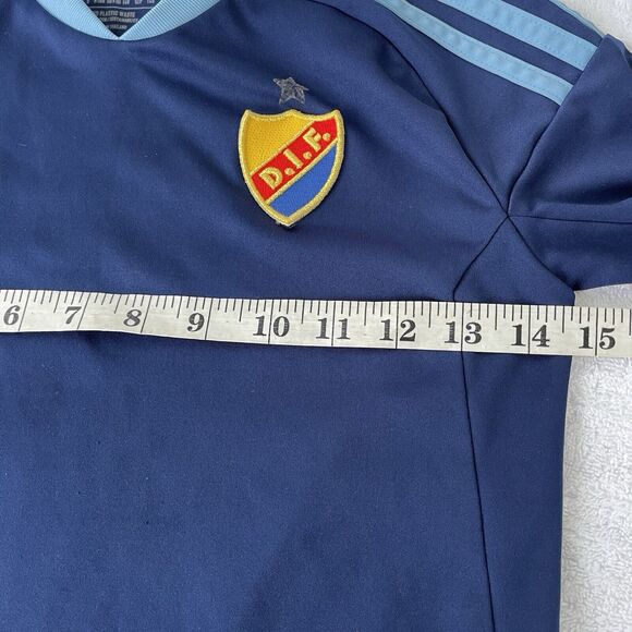 Miles Djurgarden D.I.F. Jersey Home Football Soccer Adidas Boy SZ S ( 9-10y) - Picture 8 of 9